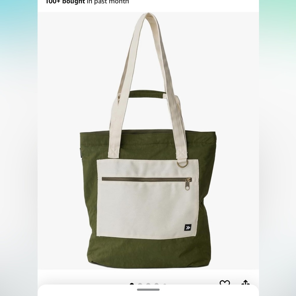 Thread Green and Cream utility  Laptop Bag